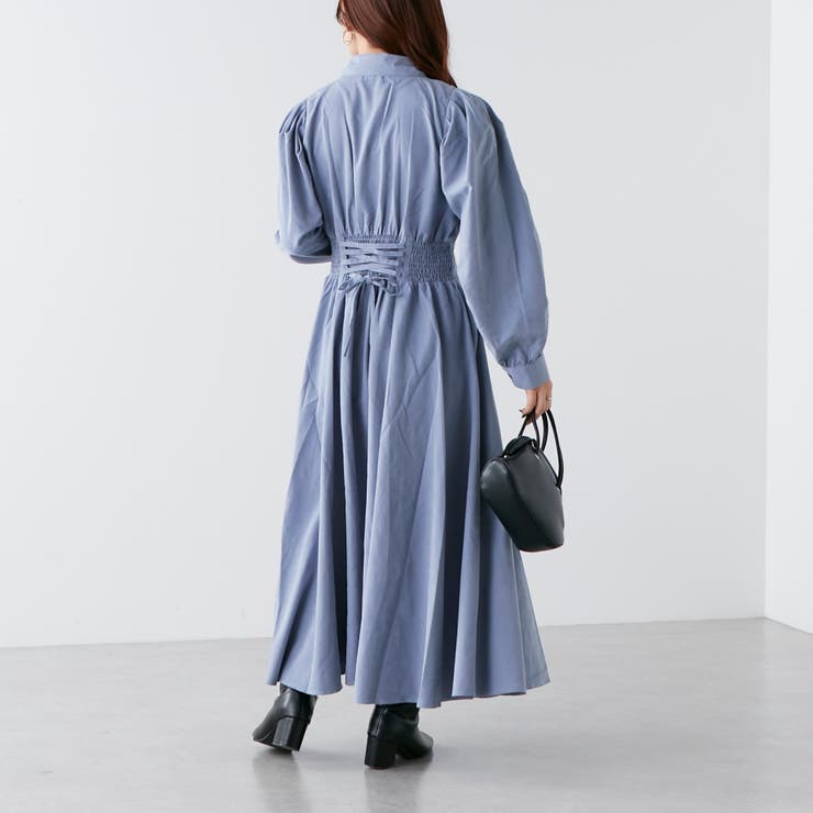 バックレースUPワンピース[品番：NCLW0011389]｜NICE CLAUP / OLIVE