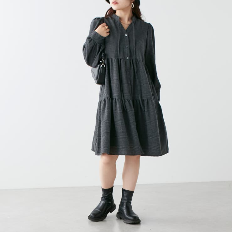 ティアードミニワンピ[品番：NCLW0011597]｜NICE CLAUP / OLIVE des 