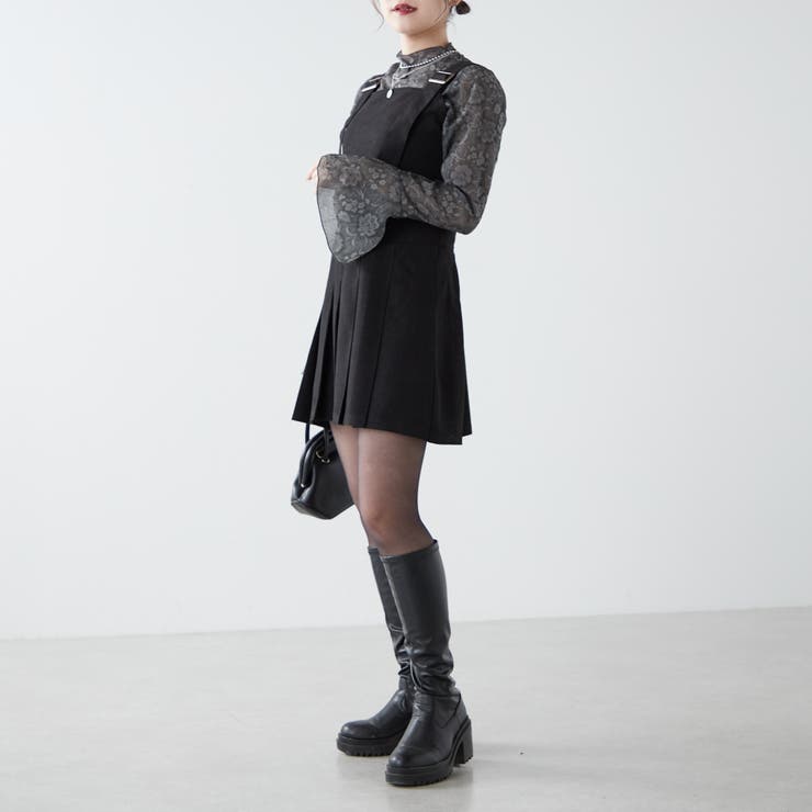 スナイデル　プリーツミニジャンスカ SNIDEL（スナイデル） ワンピース プリーツミニジャンスカ : ZOZOTOWN