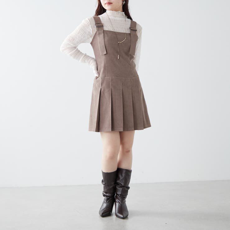 プリーツミニジャンスカ[品番：NCLW0012118]｜NICE CLAUP / OLIVE des