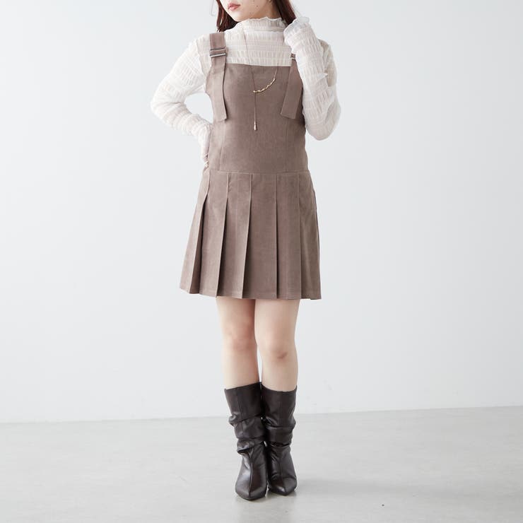 プリーツミニジャンスカ[品番：NCLW0012118]｜NICE CLAUP / OLIVE des