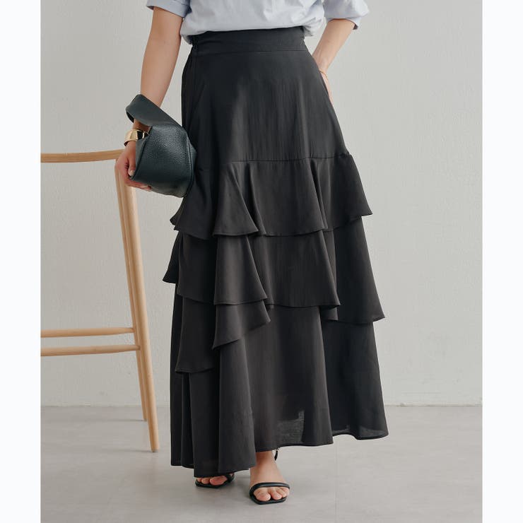 新色追加】【yuzu produce】アシメティアードスカート[品番  