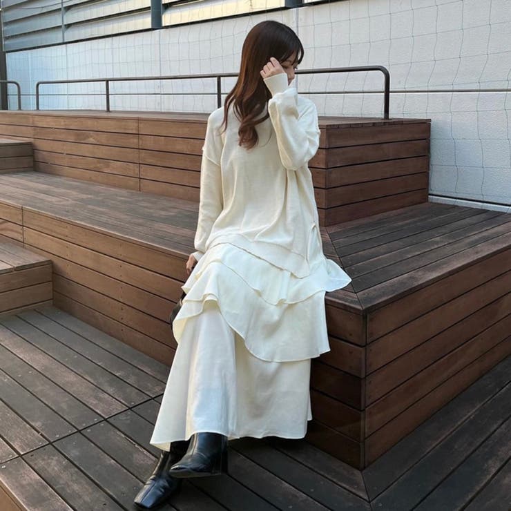 新色追加】【yuzu produce】アシメティアードスカート[品番  