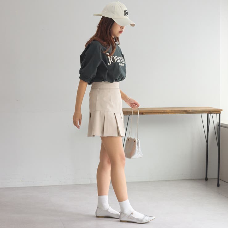 ミニプリーツスカート[品番：NCLW0012746]｜NICE CLAUP / OLIVE