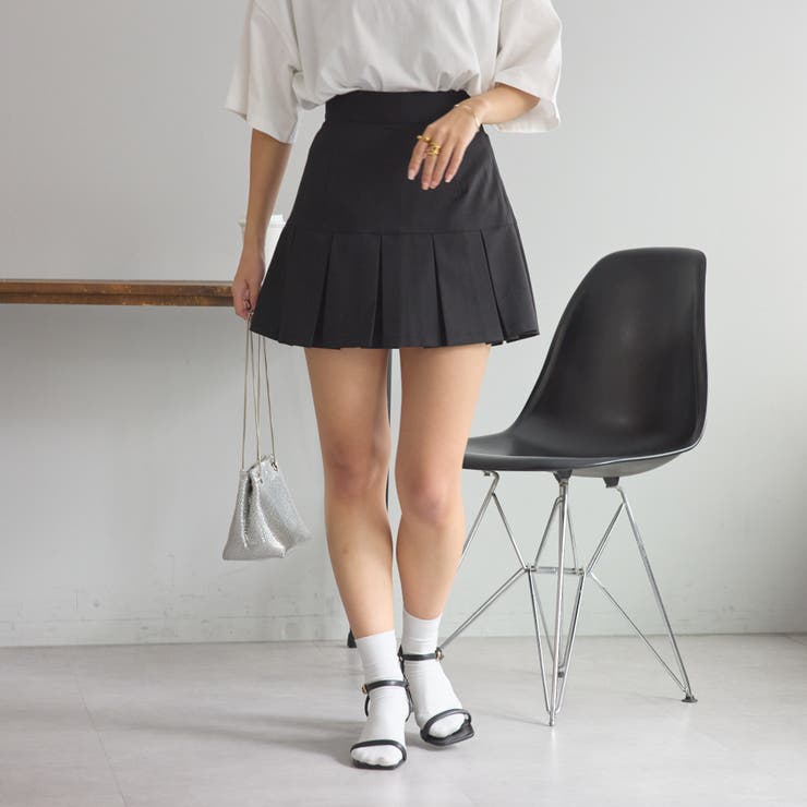 ミニプリーツスカート[品番：NCLW0012746]｜NICE CLAUP / OLIVE