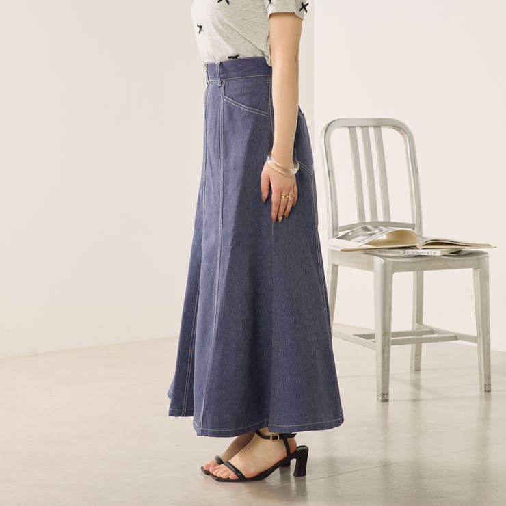 WZIPフレアスカート[品番：NCLW0013263]｜NICE CLAUP / OLIVE des