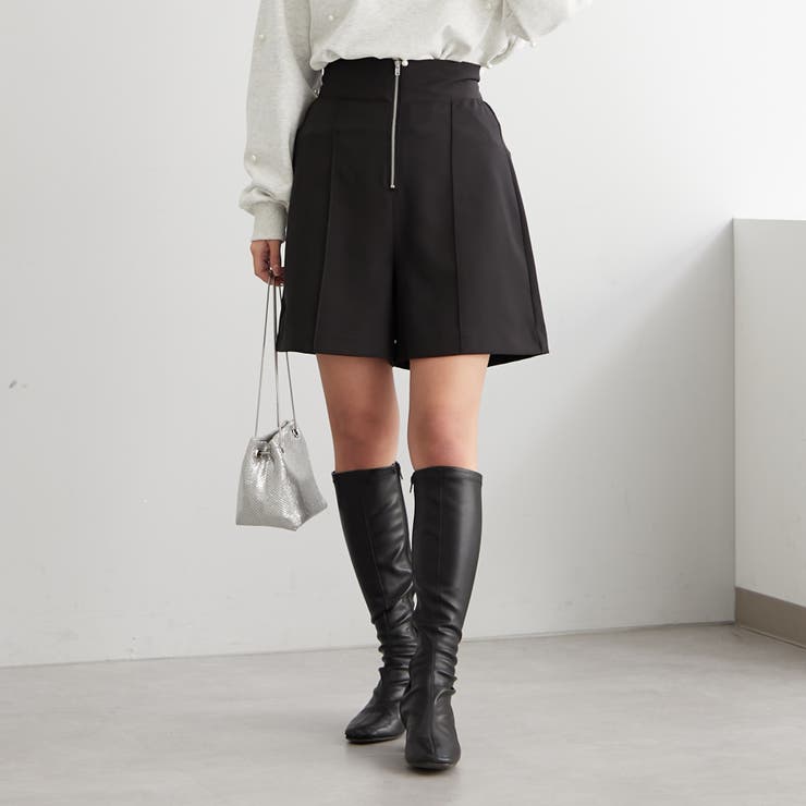 白雪おまとめ買い1/2 ハイウエストZIPショートPT[品番：NCLW0012208]｜NICE CLAUP