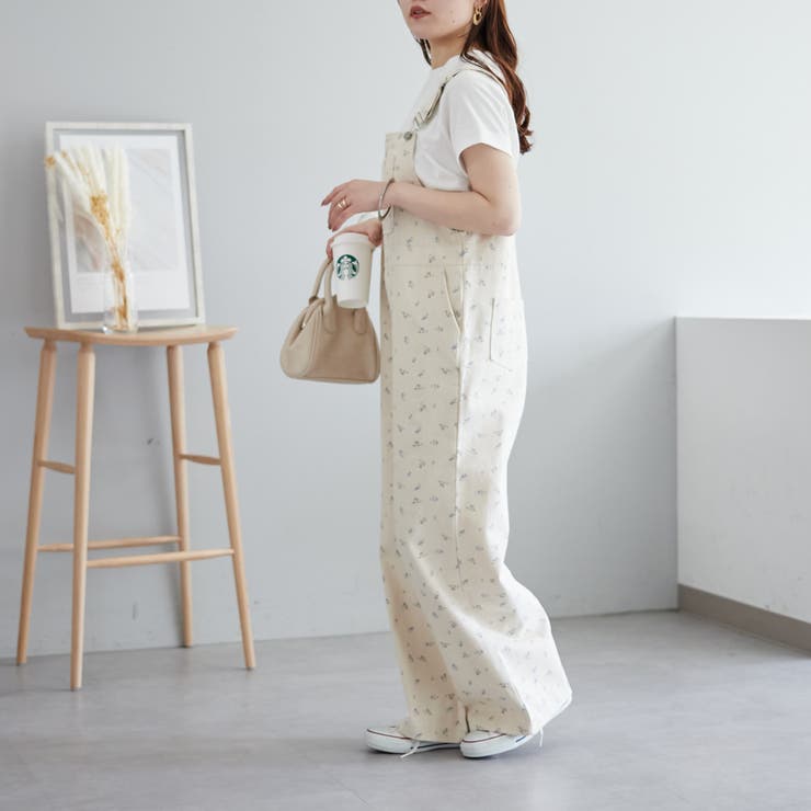 花柄サロペ[品番：NCLW0013083]｜NICE CLAUP / OLIVE des OLIVE OUTLET