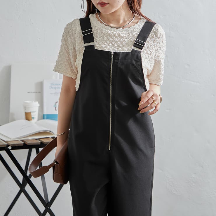 フロントZIPサロペ[品番：NCLW0013437]｜NICE CLAUP / OLIVE des OLIVE
