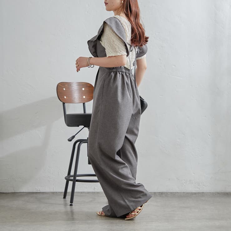 フリルサロペット[品番：NCLW0013438]｜NICE CLAUP / OLIVE des OLIVE 