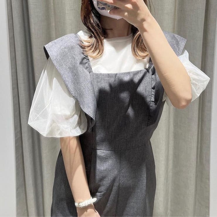 フリルサロペット[品番：NCLW0013438]｜NICE CLAUP / OLIVE des OLIVE