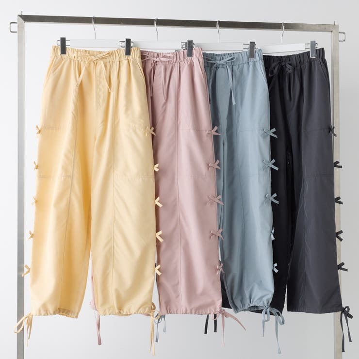 脇リボンカーゴパンツ | NICE CLAUP / OLIVE des OLIVE　OUTLET | 詳細画像1 