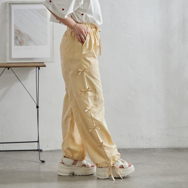脇リボンカーゴパンツ | NICE CLAUP / OLIVE des OLIVE　OUTLET | 詳細画像6 