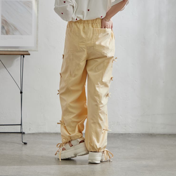 脇リボンカーゴパンツ | NICE CLAUP / OLIVE des OLIVE　OUTLET | 詳細画像7 