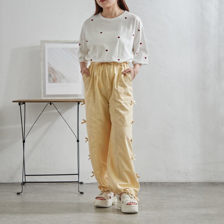脇リボンカーゴパンツ | NICE CLAUP / OLIVE des OLIVE　OUTLET | 詳細画像13 