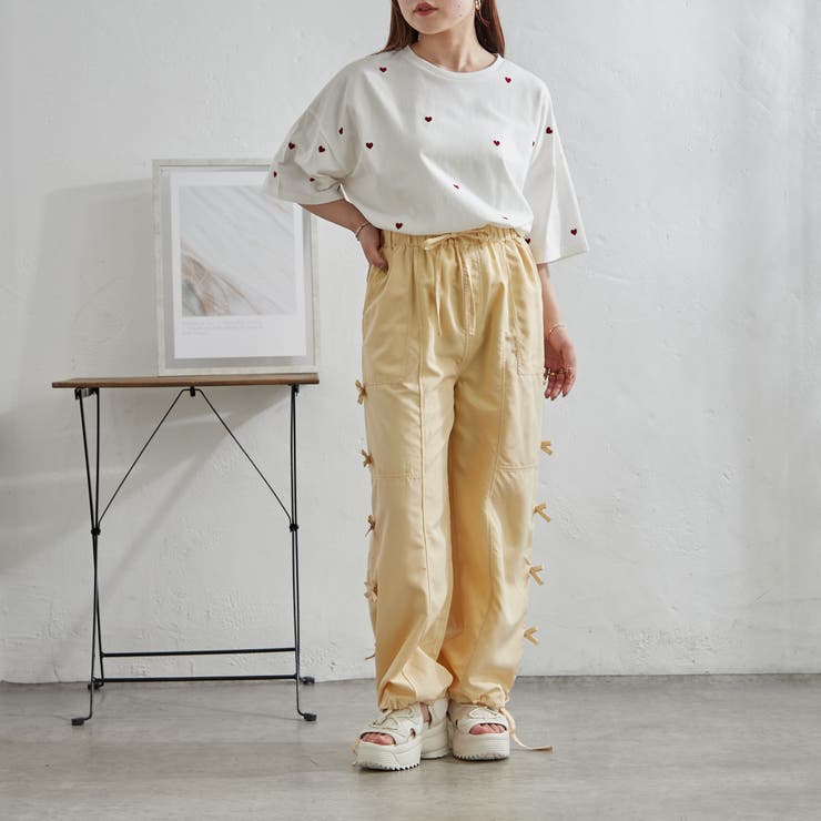 脇リボンカーゴパンツ | NICE CLAUP / OLIVE des OLIVE　OUTLET | 詳細画像14 