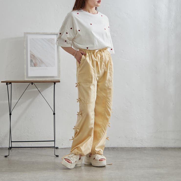 脇リボンカーゴパンツ | NICE CLAUP / OLIVE des OLIVE　OUTLET | 詳細画像16 