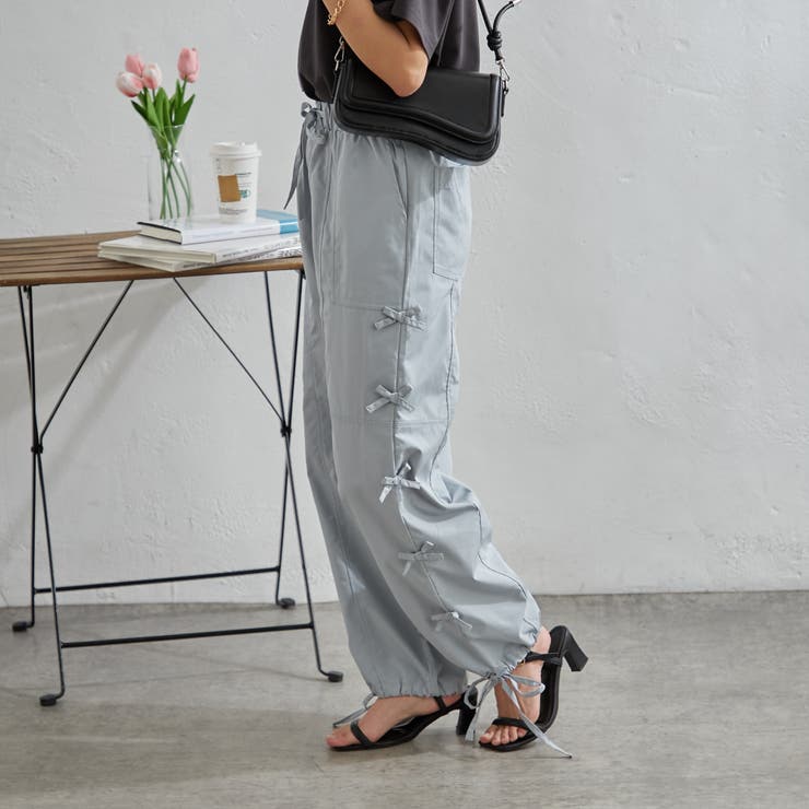 脇リボンカーゴパンツ | NICE CLAUP / OLIVE des OLIVE　OUTLET | 詳細画像21 