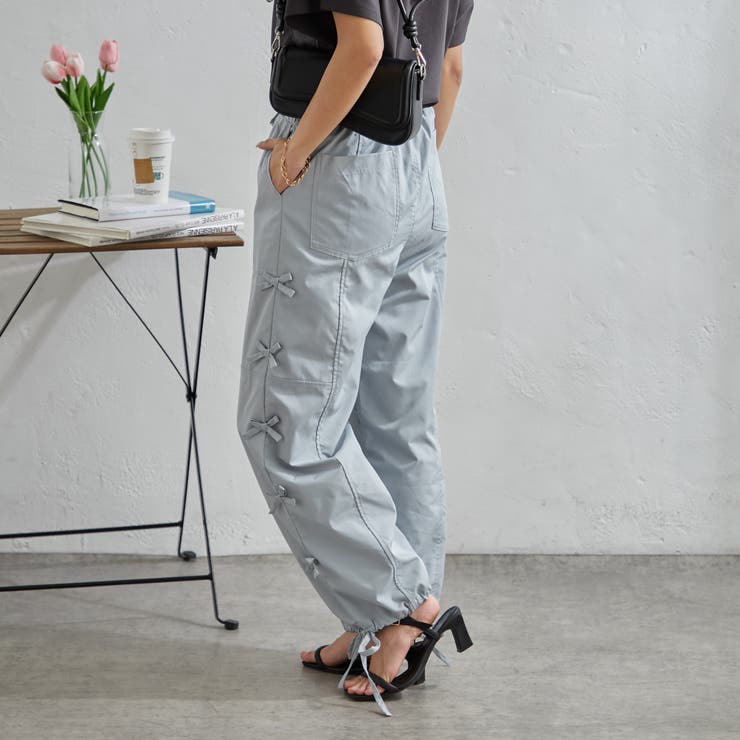 脇リボンカーゴパンツ | NICE CLAUP / OLIVE des OLIVE　OUTLET | 詳細画像23 
