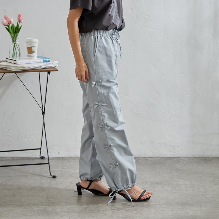 脇リボンカーゴパンツ | NICE CLAUP / OLIVE des OLIVE　OUTLET | 詳細画像27 