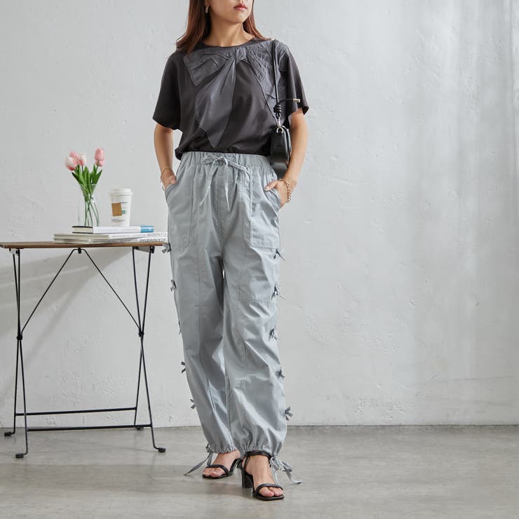 脇リボンカーゴパンツ | NICE CLAUP / OLIVE des OLIVE　OUTLET | 詳細画像29 