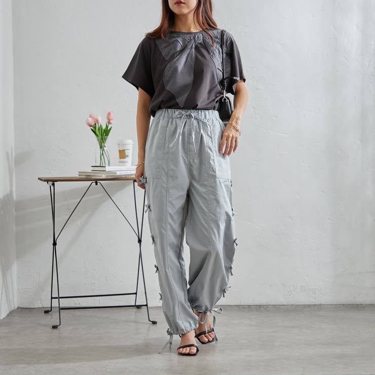 脇リボンカーゴパンツ | NICE CLAUP / OLIVE des OLIVE　OUTLET | 詳細画像33 