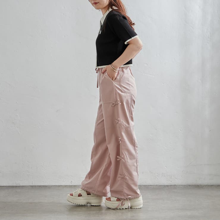 脇リボンカーゴパンツ | NICE CLAUP / OLIVE des OLIVE　OUTLET | 詳細画像49 