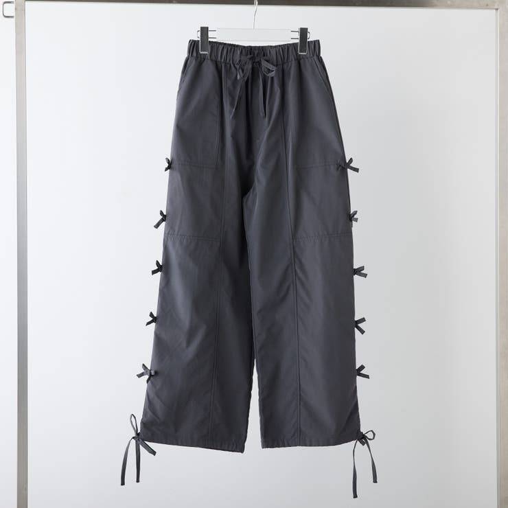 スミクロ | 脇リボンカーゴパンツ | NICE CLAUP / OLIVE des OLIVE　OUTLET