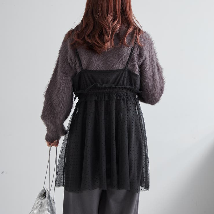 ドットチュールビスチェ[品番：NCLW0012129]｜NICE CLAUP / OLIVE des