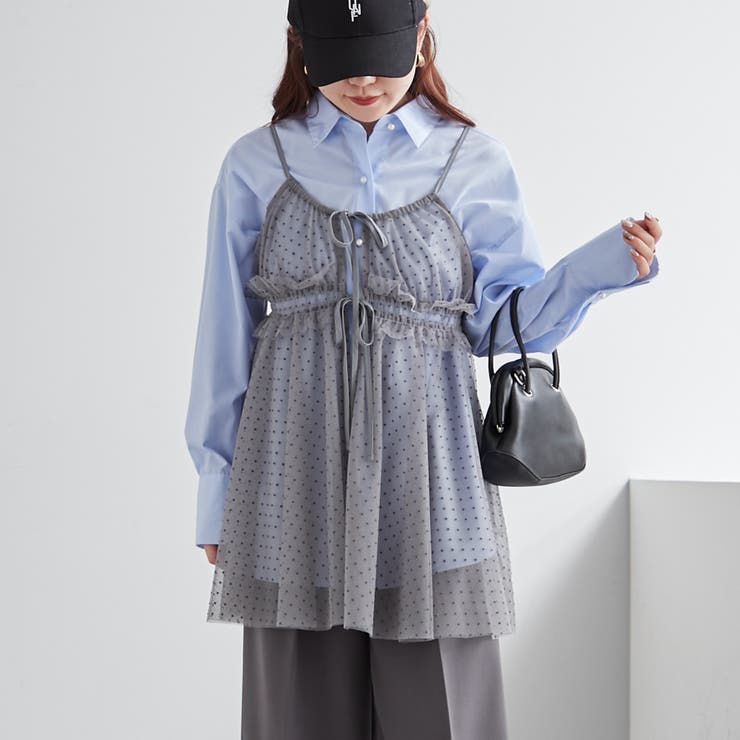Paris♥Chic..シャビーelegance☆∽ある夏の素敵な装い.。 SALE!【新色登場】ワンカラー/シアー/ジップアップ/ビジュー