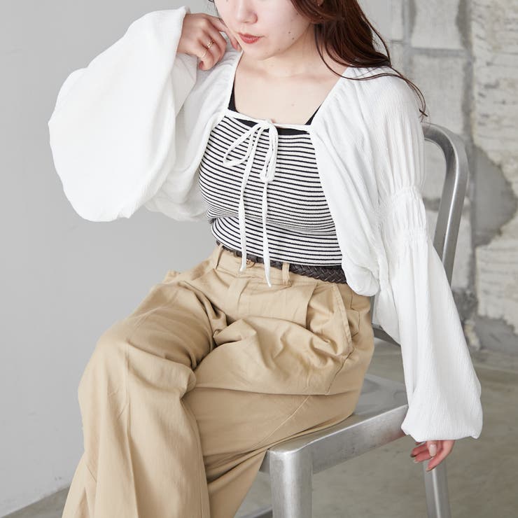 シャーリングボレロ | NICE CLAUP / OLIVE des OLIVE　OUTLET | 詳細画像2 