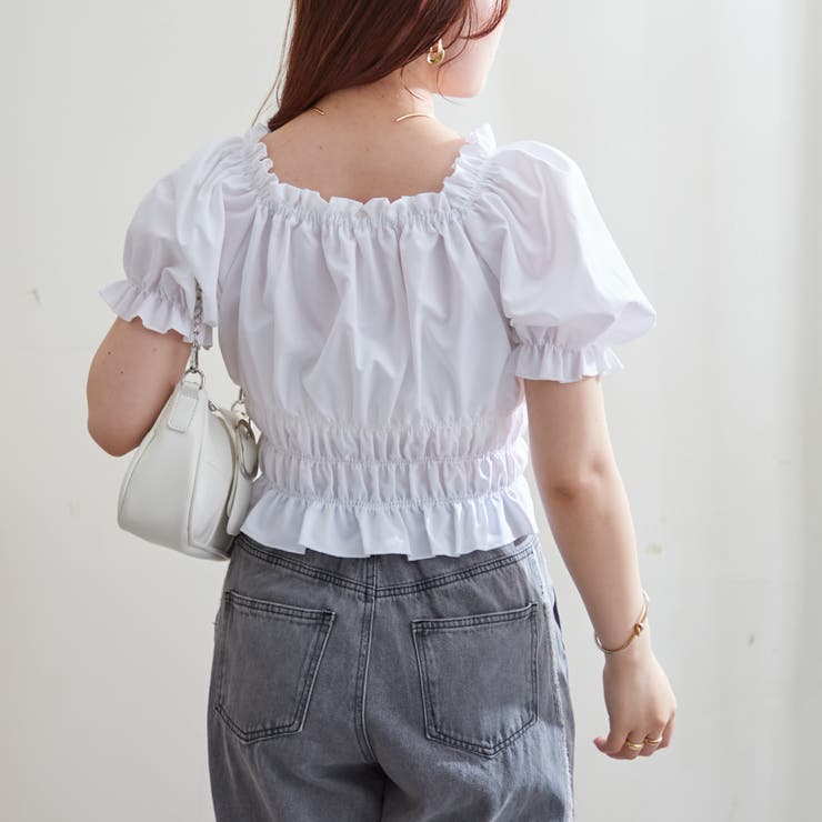 PINUE マットオフショルブラウス【タグ付き】 HEILIS（ヘイリス） ブラウス シャツ 2WAYスクエアネックオフショル