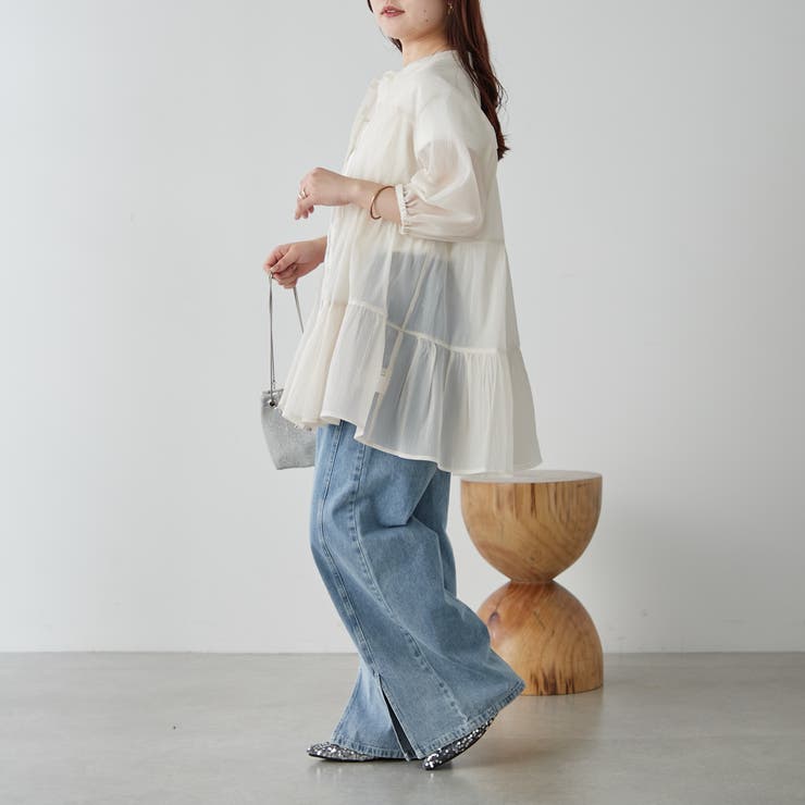 2WAYティアードブラウス[品番：NCLW0013570]｜NICE CLAUP