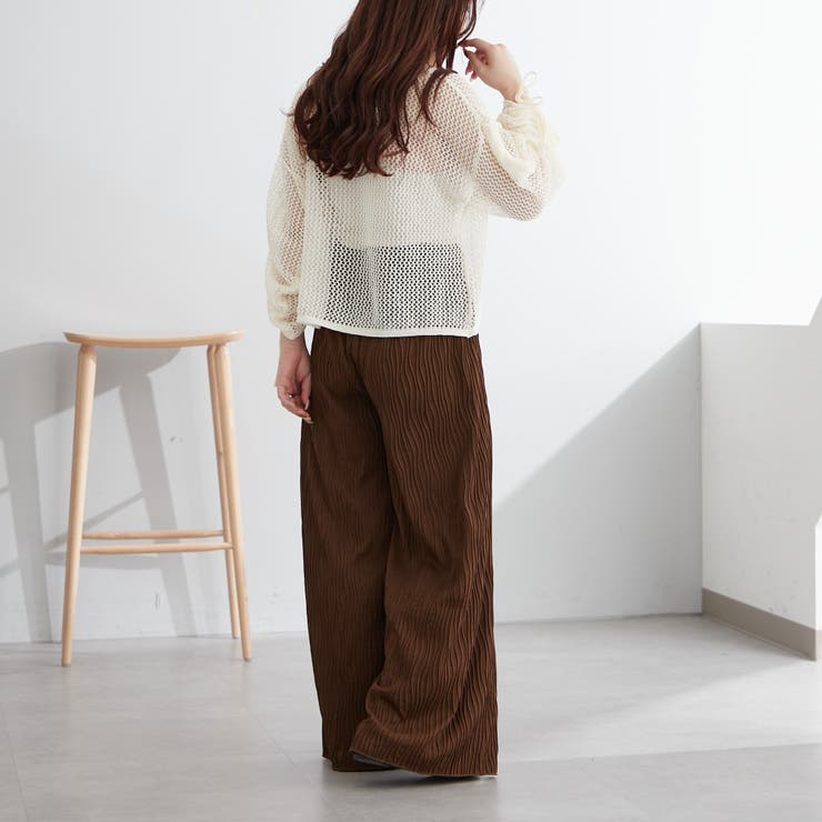新色追加、袖ドロストメッシュプルオーバー | NICE CLAUP / OLIVE des OLIVE　OUTLET | 詳細画像10 