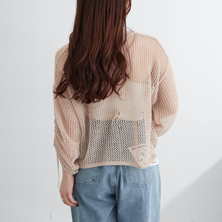 新色追加、袖ドロストメッシュプルオーバー | NICE CLAUP / OLIVE des OLIVE　OUTLET | 詳細画像22 