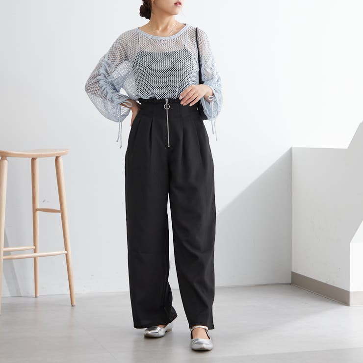 新色追加、袖ドロストメッシュプルオーバー | NICE CLAUP / OLIVE des OLIVE　OUTLET | 詳細画像35 