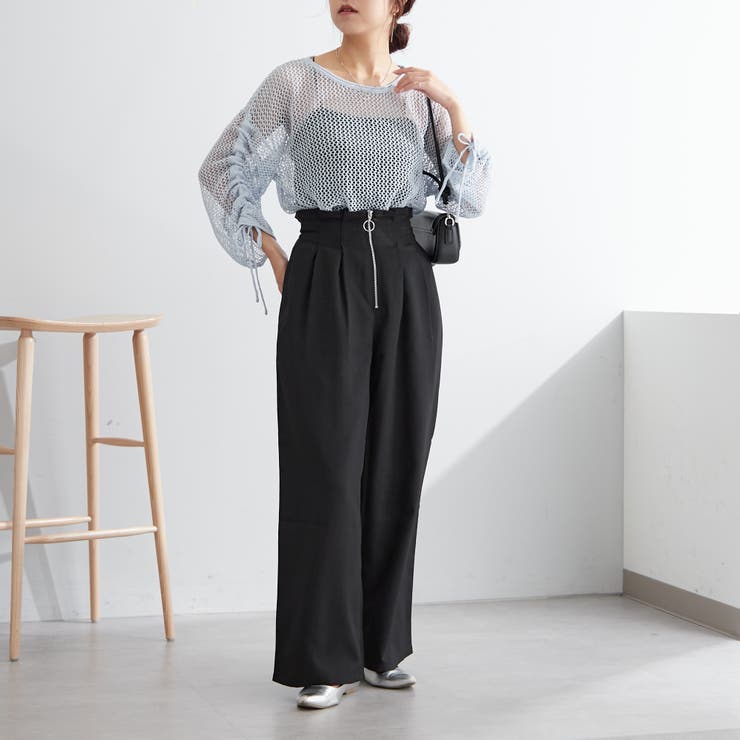 新色追加、袖ドロストメッシュプルオーバー | NICE CLAUP / OLIVE des OLIVE　OUTLET | 詳細画像36 