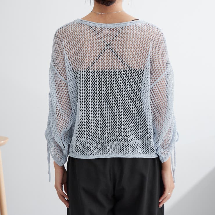新色追加、袖ドロストメッシュプルオーバー | NICE CLAUP / OLIVE des OLIVE　OUTLET | 詳細画像45 