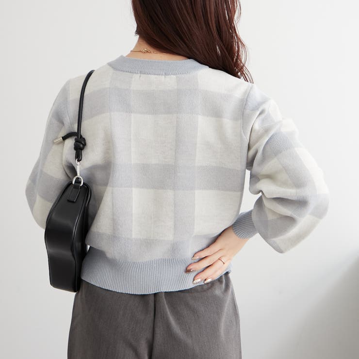 チェックニット[品番：NCLW0012214]｜NICE CLAUP / OLIVE des OLIVE