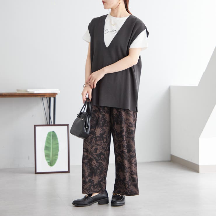 NEAU d.olive ベスト Vネックベスト[品番：NCLW0013084]｜NICE CLAUP / OLIVE des OLIVE