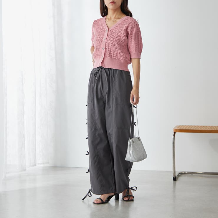 ビジューリボンカーディガン | NICE CLAUP / OLIVE des OLIVE　OUTLET | 詳細画像14 