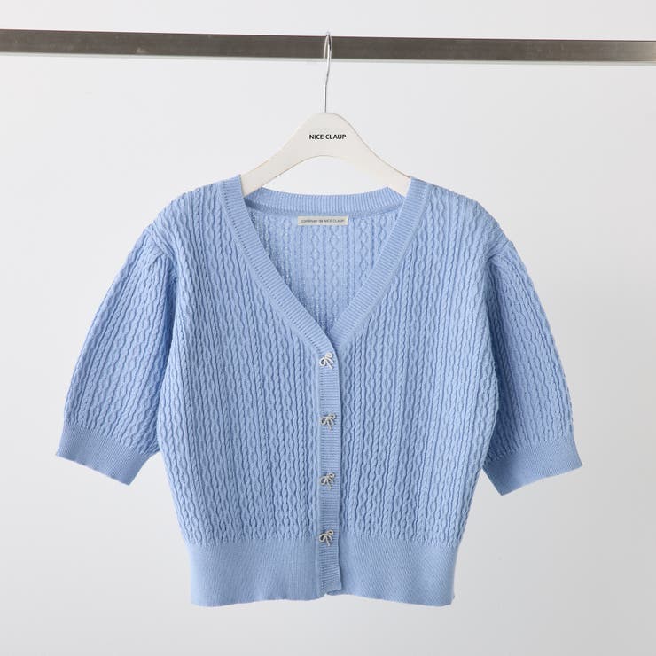 ビジューリボンカーディガン | NICE CLAUP / OLIVE des OLIVE　OUTLET | 詳細画像22 
