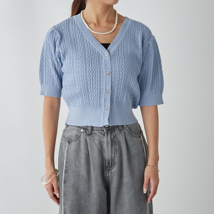 ビジューリボンカーディガン | NICE CLAUP / OLIVE des OLIVE　OUTLET | 詳細画像39 