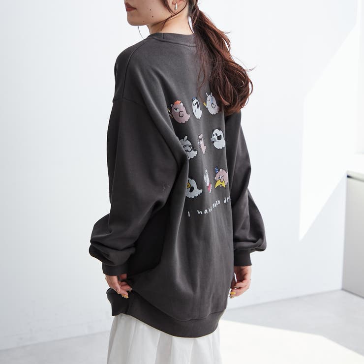 オバケゆるキャラスウェット[品番：NCLW0012345]｜NICE CLAUP / OLIVE
