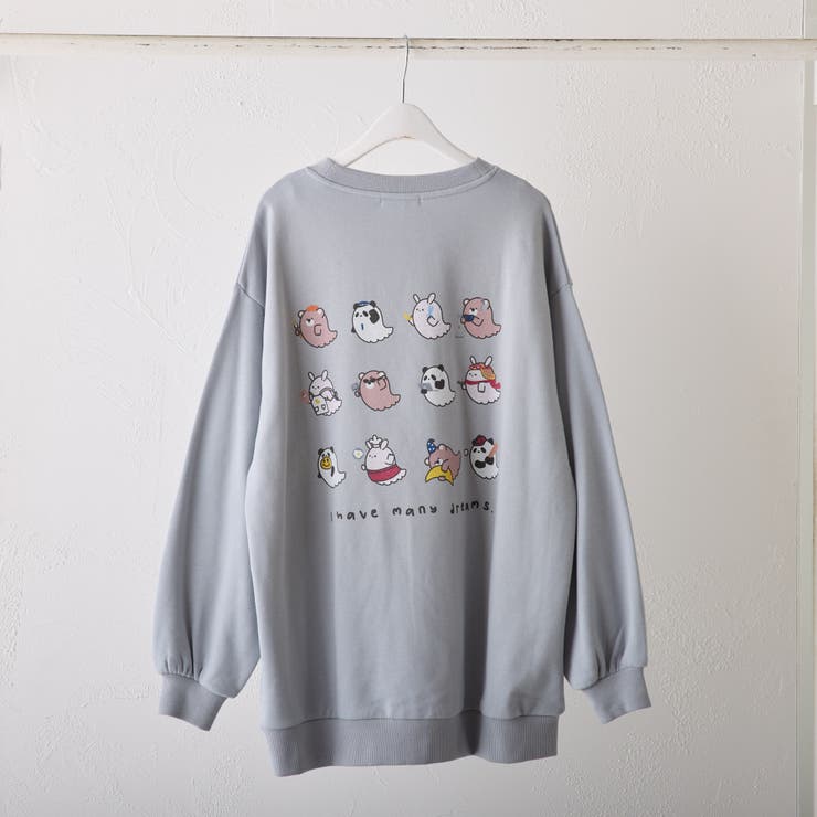 オバケゆるキャラスウェット[品番：NCLW0012345]｜NICE CLAUP / OLIVE