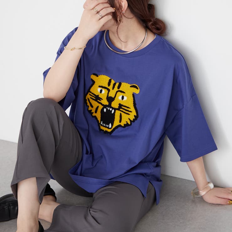 【1枚で主役級Tシャツ】大人気トラさがらシリーズ[品番：NCLW0012406]｜NICE CLAUP / OLIVE des OLIVE　 OUTLET（ナイスクラップ　オリーブデオリーブ　アウトレット）のレディースファッション通販｜SHOPLIST（ショップリスト）