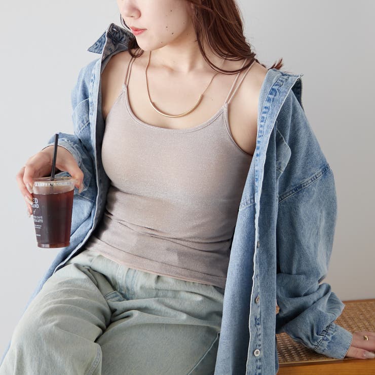 ラメカップ付キャミ | NICE CLAUP / OLIVE des OLIVE　OUTLET | 詳細画像5 
