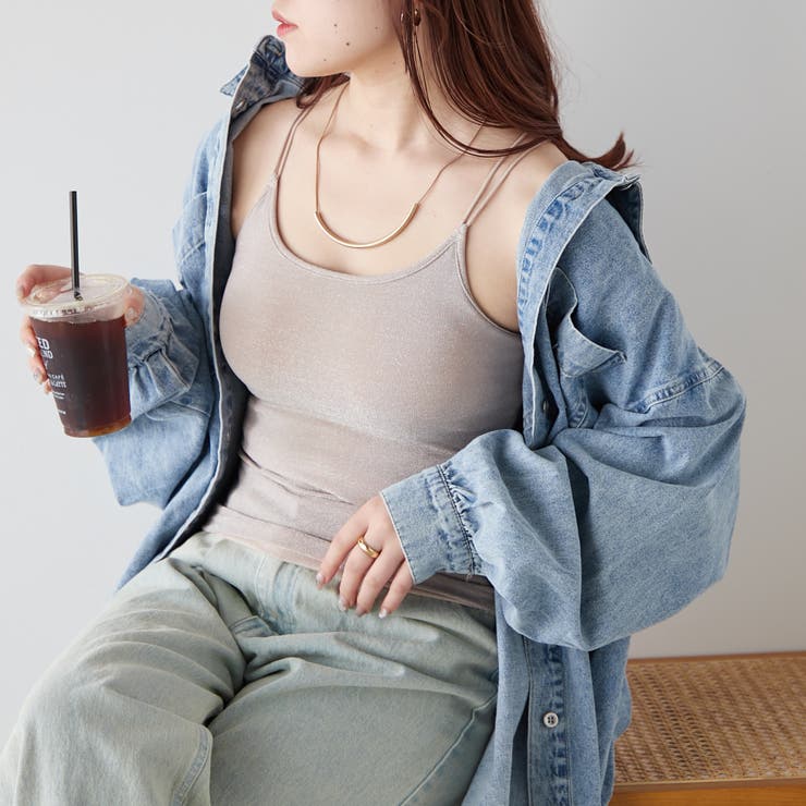ラメカップ付キャミ | NICE CLAUP / OLIVE des OLIVE　OUTLET | 詳細画像6 