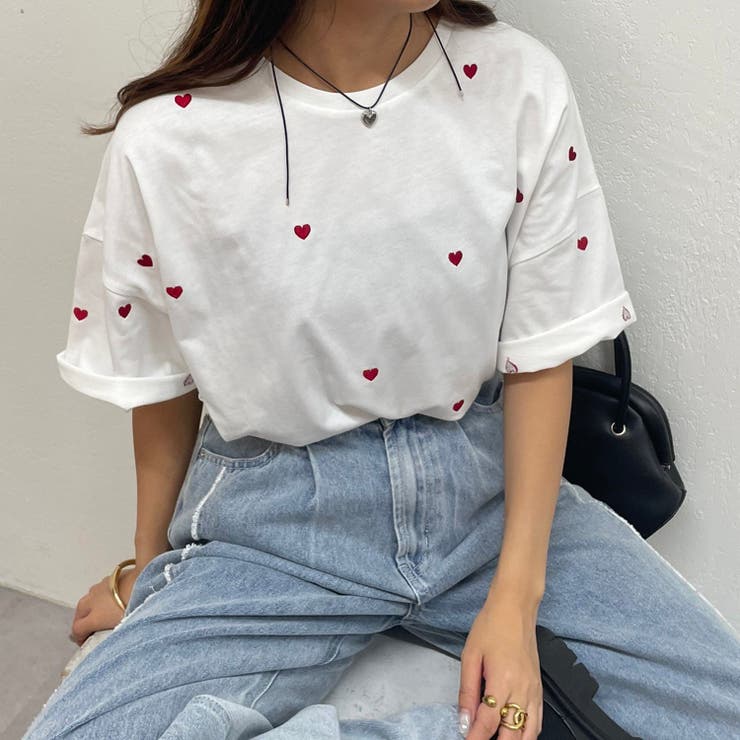 即完売!予約も人気上昇中】ミニハート刺繍BIGT[品番
