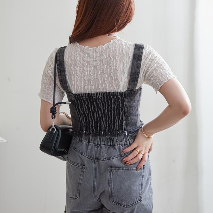 美品！夏にぴったり♡メゾンスペシャル・デニム ストラップレス ビスチェ MAISON SPECIAL（メゾンスペシャル）の「Denim Bustier/デニム